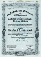 Germany - Berlin 1942 - Deutsche Centralbodenkredit Aktiengesellschaft - 4%  Hyppotheken über 1000 Reichsmark. - Banque & Assurance