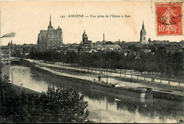 Amiens * Vue Prise De L'usine à Gaz * Péniche Batellerie * Panorama De La Commune - Amiens