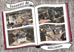Souvenir De ... MONCOUTANT - Vues Multiples - Eglise - Château - Livre Ouvert - Moncoutant