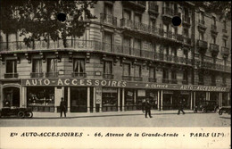 75 - PARIS - Arrondissement 17 - Carte Pub - Magasin Accessoires Automobiles - Arrondissement: 17