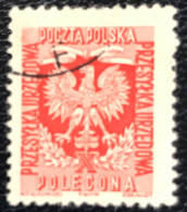 Polska - Polen - P4/5 - (°)used - 1954 - Michel 28c - Staatswapen - Adelaar - Dienstmarken