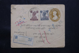 INDE - Entier Postal + Complément De Chittagong En Recommandé En 1942 Et Refusé - L 75397 - 1936-47 Koning George VI