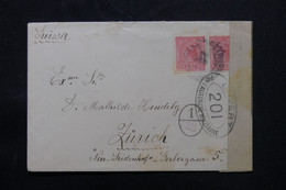 BRÉSIL - Enveloppe De Sao Paulo Pour La Suisse En 1918 Avec Contrôle Postal - L 75399 - Covers & Documents