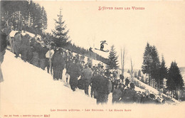 88-L'HIVER DANS LES VOSGES- LES SPORTS D'HIVERS , LES SKIEURS , LE GRAND SAUT - Saint Die