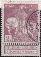 Belgie     .    OBP        .    89     .         O      .        Gebruikt  .   /   .   Oblitéré - 1910-1911 Caritas