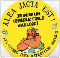 OBELIX. ALEA JACTA EST !. AUTOCOLLANT PUB Les Livres Jeux D'Aventures Astérix  !.1988 GOSCINNY-UDERZO - Stickers