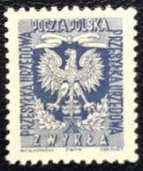 Polska - Polen - P4/5 - MNH - 1954 - Michel 27 - Staatswapen - Service