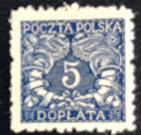 Polska - Polen - P4/5 - MNH - 1919 - Michel 15 - Port - Portomarken