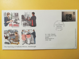 2001 FDC BUSTA PRIMO GIORNO GRAN BRETAGNA THE OPENING TALLENTS HOUSE EDINBURGH GREAT BRITAIN FIRST DAY COVER - 2001-2010 Decimal Issues
