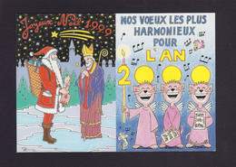 CPM Barberousse Et Hamm Tirage Limité Signés Circulé Saint Nicolas Père Noël - Barberousse