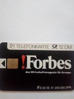 ALLEMAGNE GERMANY FORBES MAGAZINE S 22 12DM UT - Other & Unclassified
