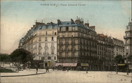 75 - PARIS - Arrondissement 19 - Place Armand Carrel - - Arrondissement: 19