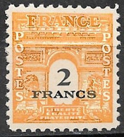 France 1945. Scott #523H (M) Arc De Triomphe - 1944-45 Triomfboog