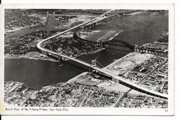 USA - NEW-YORK - ARCHITECTURE : Aerial View Of The Triboro Bridge, New York City. CPSM. - Bruggen En Tunnels