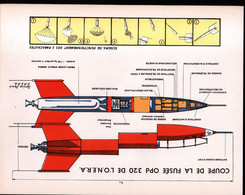 Aviation, Aerostaton, Planche, Coupe De La Fusee OPd De L'O.N.E.R.A. . Format 31 X 24 Cm - Other Plans