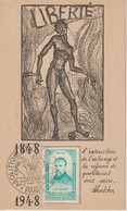 France 1948 Abolition Esclavage Paris - Gedenkstempel