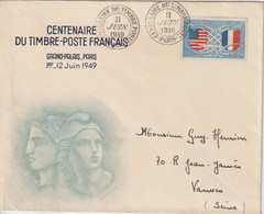 France 1949 Centenaire Du Timbre Paris - Commemorative Postmarks