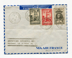 !!! PRIX FIXE : COTE DES SOMALIS, BLOCUS DE DJIBOUTI, LETTRE PAR AVION DU 22/2/1942 - Brieven En Documenten