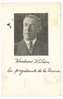 Cpa Artisanale Président Des Etats-Unis, USa, Woodrow Wilson, Texte En Esperanto  ( PO ) - Personnages