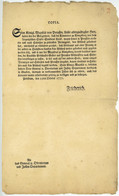 Brandenburg Preussen 1777 Potsdam König Friedrich II. Der Große - Decrees & Laws