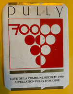 16678 - 700e De La Confédération Pully 1990 Cave De La Commune - 700ème De La Confédération Helvétique