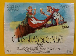 16680 - Chasselas De Genève 1992 Illustration Orlando - Humour