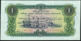 ♛ LAO - LAOS - 1 Kip Nd.(1968) UNC P.19 A - Laos