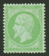 5c Empire Vert Jaune Sur Verdâtre (n°20g) Neuf *. TB Centrage. Cote 450€++. Signé SCHELLER. Superbe. - Other & Unclassified