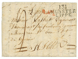 1812 131 MUNSTER LIPPE Sur Lettre Avec Texte Pour ASSEN. Superbe. - 1792-1815 : Departamentos Conquistados