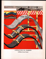 Schema D'une Fosse D'extraction Du Charbon . Format 31 X 24 Cm - Tools