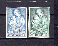 Irlanda   1954   .-   Y&T  Nº    122/123    *  C/charniere - Neufs