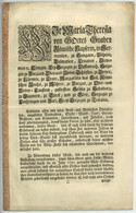 Maria Theresia Österreich Wien 1753 Viehseuchenordnung Hofdekret - Decreti & Leggi