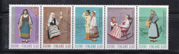 Finland 1973 - Traditional And Regional Costumes - Strip Of 5 Stamps - MNH**  -  Excellent Quality - Other & Unclassified