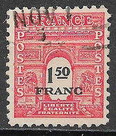 France 1945. Scott #523G (U) Arc De Triomphe - 1944-45 Triomfboog