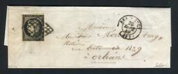 Rare Lettre De Beaugency Pour Orléans ( Loiret 1849 ) Avec Un N° 3 - 1849-1850 Cérès
