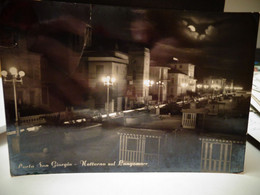 Cartolina Porto S. Giorgio Notturno Sul Lungomare Prov Fermo 1960 - Fermo