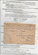 1938 - LETTRE FM Du CENTRE SECONDAIRE De MOBILISATION Du TRAIN N°15 à NICE - AMICALE Des OFFICIERS De RESERVE - Sellos Militares Desde 1900 (fuera De La Guerra)