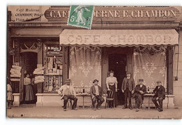 CPA 42 Café Moderne Chambon Propr Place Du Breuil Firminy - Firminy