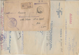 1938 - LETTRE FM  CENTRE De MOBILISATION TRAIN N°15 à MARSEILLE - ORDRE DE MISSION SPECIALE REQUISITION DES AUTOMOBILES - Cachets Militaires A Partir De 1900 (hors Guerres)