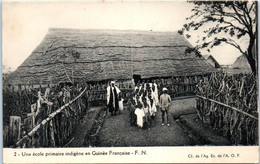 A.E.F. - Une école Primaire Indigène En Guinée Française - CI. De L'Ag. Ec. De L'A.O.F. - Guinée Française