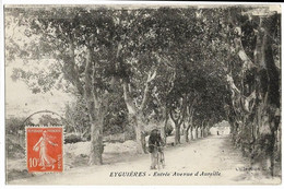 EYGUIERES (13)  Entrée Avenue D'Aureille - Coll. L.A. (voyagée En Mars 1916) - Eyguieres