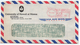 HAWAII - HONOLULU / 1985 METER ON AIRMAIL COVER (ref LE4313) - Hawaii