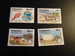 K44774 -set  MNH Tanzania 1980 - SC. 137-140 - Rotary Int . - Tanzanie (1964-...)