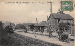 Marseille-en-Beauvaisis          60         Intérieur De La Gare  - Train -      (voir Scan) - Marseille-en-Beauvaisis