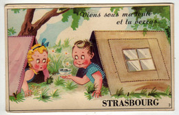 67 : Strasbourg  : Carte à Systèmes : 10 Vues. :  Viens Sous Ma Tente - Mechanical