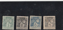 Maroc. Postes Locales. 6 Timbres Tanger-Fés. Yvert Et Tellier N° 121 à 126. 1892. Trace De Charnière. Etat  Moyen. - Poste Locali