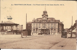 CARTE WATTRELOS - LA PLACE VERS LA RUE JEAN JAURES - Wattrelos