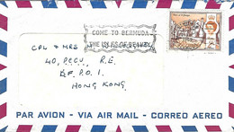 Bermuda 1974 FPO 948 BFPO1 Kowloon 40 Postal Courrier Communications Unit Royal Engineers Forces Official Cover - Lettres & Documents