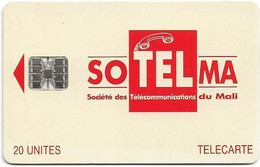 Mali - SoTelMa - Orange Logo, Cn. C46145513, SC7 Iso, 03.1995, 20U, Used - Malí