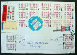 Argentina 2019- Recommended Circulated Cover To Montevideo - Grapes Grape Raisin Traube Uva Wine - Lettres & Documents